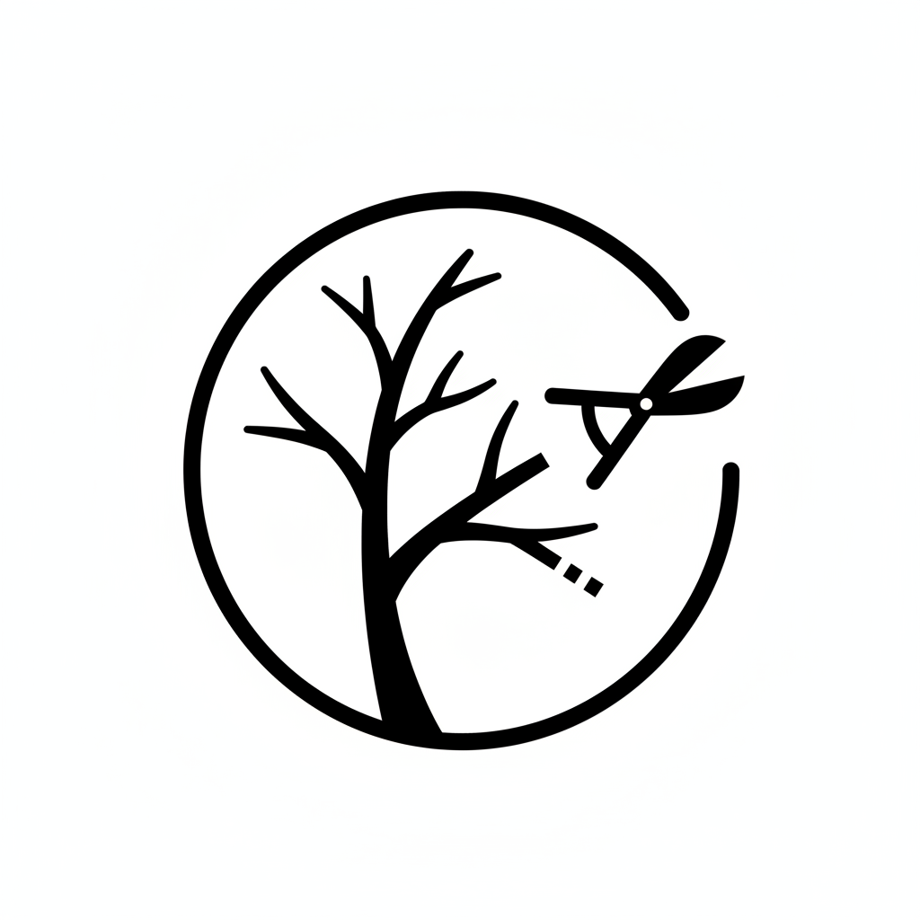 átlátszó háttérrel sziluett ikon ami fa gallyazást szimbolizál